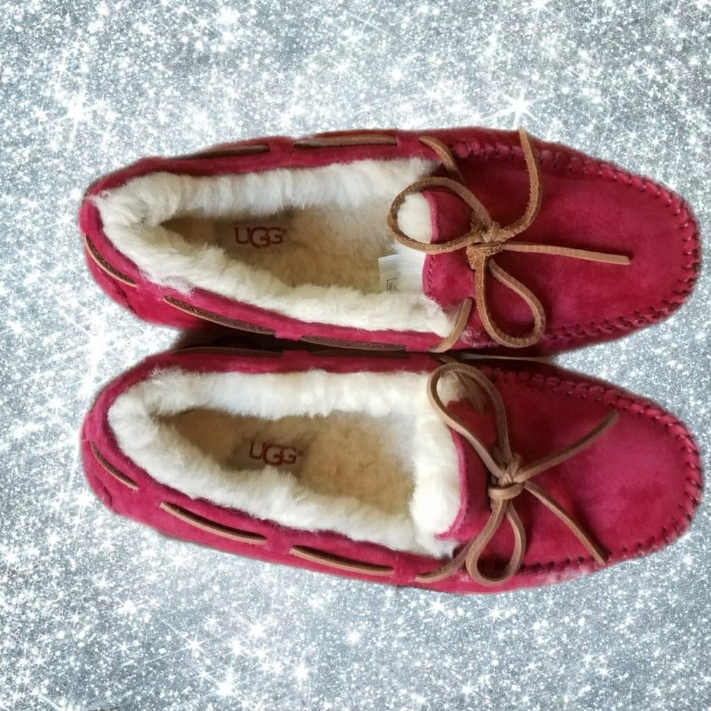 UGG Moccasins - Red Suede